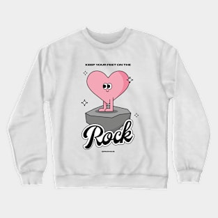 With the feet on the Rock Crewneck Sweatshirt